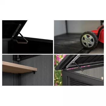 KETER sodo sandėliukas Deco Horizontal Shed uosio medienos spalvos