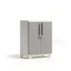 KETER Linear Wood Base Cabinet 68x39x90cm šviesiai smėlio / šviesiai pilkos spalvos