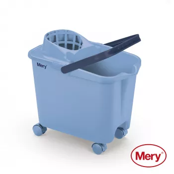 MERY Bucket 14L su užmaunamais ratukais, mėlynas