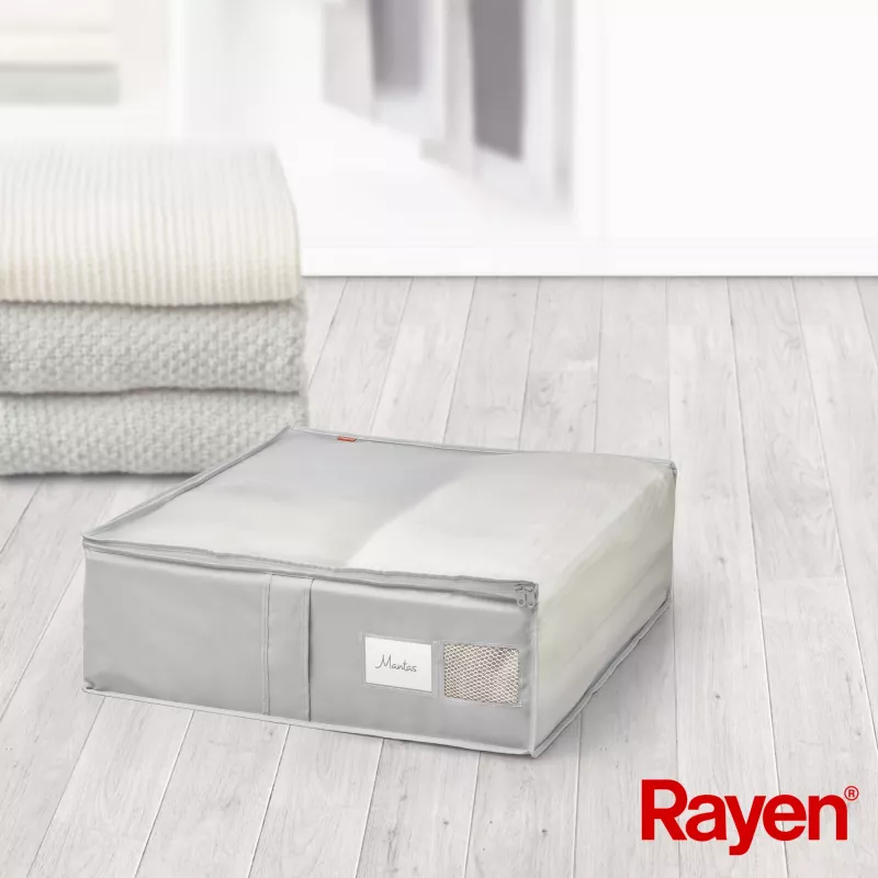 RAYEN Premium pilka antklodžių dėžė 65x55x20cm