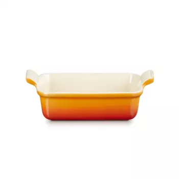 LE CREUSET Heritage stačiakampė kepimo forma, 19x14cm / 1,1L, oranžinė