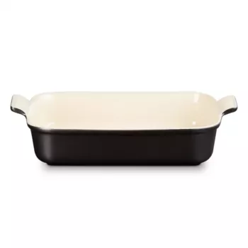 Le Creuset Rectangular Heritage Stoneware 32x24cm / 4L juodas