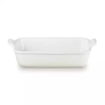 Le Creuset Rectangular Heritage keramikos kepimo indas 26x19cm / 2,4L baltas