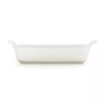 Le Creuset Rectangular Heritage keramikos kepimo indas 26x19cm / 2,4L baltas