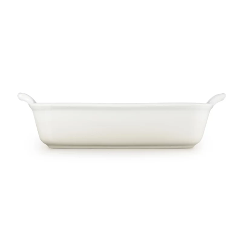 Le Creuset Rectangular Heritage keramikos kepimo indas 26x19cm / 2,4L baltas