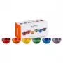 LE CREUSET 6 dalių keraminių dubenėlių rinkinys, 330 ml, skirtingų spalvų
