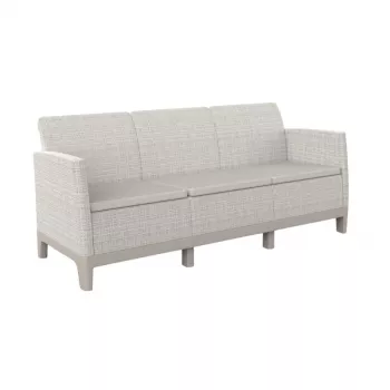 KETER Scandi Form 3 vietų sodo sofa pebble gray/light beige
