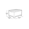 Keter Scandi Storage Table – sodo staliukas su 120 l talpa, pilkas