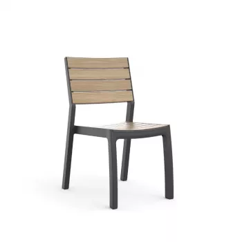 KETER sodo kėdė Deco Corale, teako atspalvio/gray