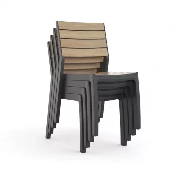 KETER sodo kėdė Deco Corale, teako atspalvio/gray