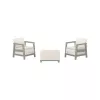 KETER sodo baldų komplektas Scandi Linea Balcony Set, pebble grey/sage green stone tone
