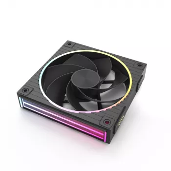Zalman ZM-DF120R 120 mm atvirkštinių menčių ventiliatorius su grandinine jungtimi, 2300 RPM, juodas