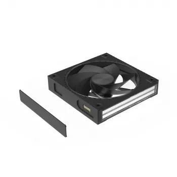 Zalman ZM-DF120R 120 mm atvirkštinių menčių ventiliatorius su grandinine jungtimi, 2300 RPM, juodas