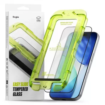 Grūdintas stiklas Ringke Easy Slide 2-Pack iPhone 17 Pro Max / 18 Pro Max, juodas