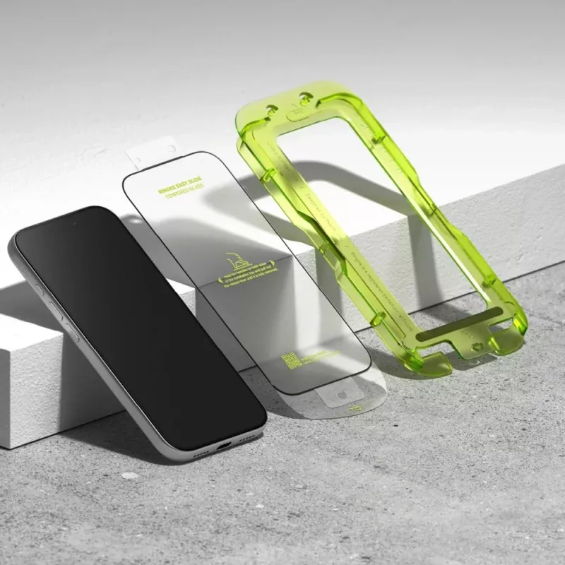 Grūdintas stiklas Ringke Easy Slide 2-Pack iPhone 17 Pro Max / 18 Pro Max, juodas