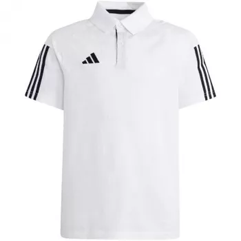 adidas Tiro 23 Competition Cotton vaikiški marškinėliai balti IC4576 140cm