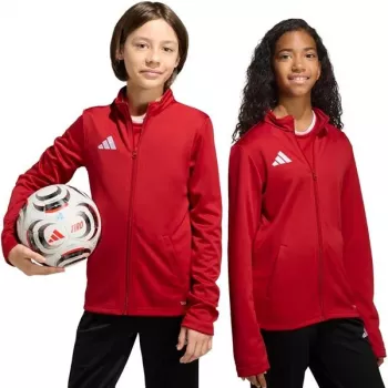 adidas Entrada 26 Track vaikiškas megztinis raudonas JZ6612 140cm