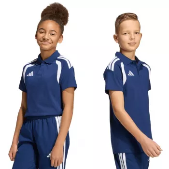 adidas Tiro 26 League Polo vaikiški marškinėliai tamsiai mėlyni KF3406 140cm