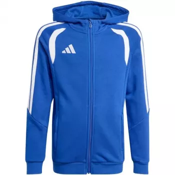 adidas Tiro 26 League Sweat Full Zip Hoodie vaikiškas sportinis megztinis su užtrauktuku, mėlynas, KF9102, 140 cm