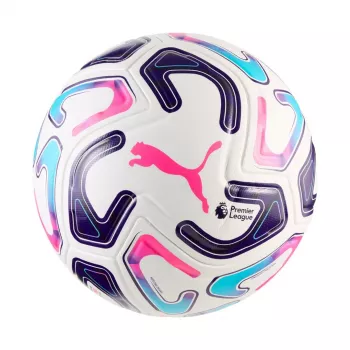Puma Stellar Match PL Reactivity FIFA futbolo kamuolys, baltas-violetinis-rožinis, 85110 01 5