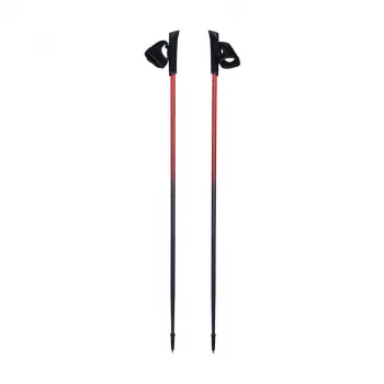Viking Nordic Walking Pro Trainer 110 cm šiaurietiško ėjimo lazdos, raudonos/juodos