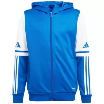 adidas Squadra 25 Hoody vaikiškas džemperis su gobtuvu, mėlynas ir baltas JD4802 140cm