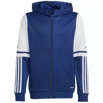 adidas Squadra 25 Hoody vaikiškas džemperis su gobtuvu tamsiai mėlynas ir baltas JD4800 128cm