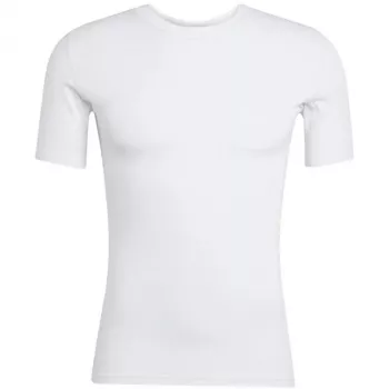Vyriški adidas Techfit trumpomis rankovėmis marškinėliai balti JP4675 M