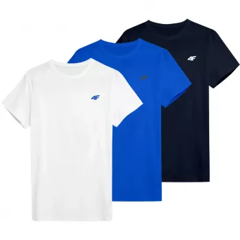 Vyrų marškinėliai 4F M4479 white, blue, navy 4FWSS26TTSHM4479 90S M