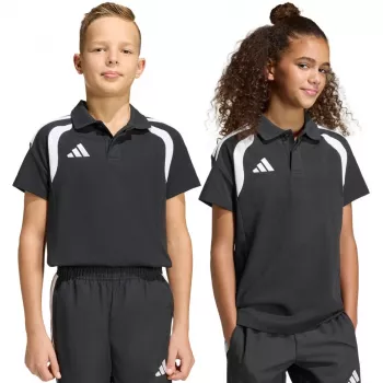 adidas Tiro 26 League Polo vaikiški marškinėliai, juodi, KF3407, 164 cm