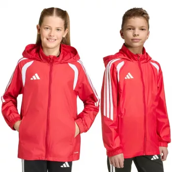 adidas Tiro 26 League Windbreaker vaikiška striukė, raudona, JY9724, 152 cm
