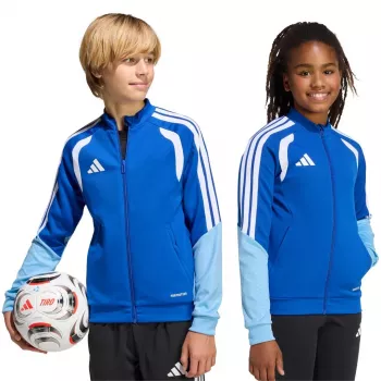 adidas Tiro 26 Competition vaikiška treniruočių striukė be užtrauktuko, mėlyna, KA7713, 164 cm