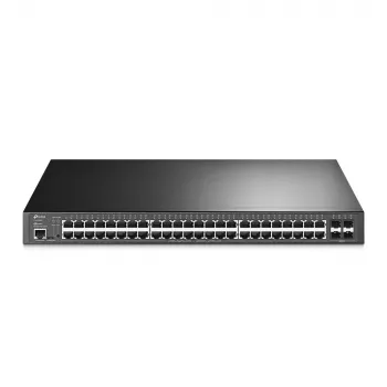 TP-Link JetStream TL-SG3452XP valdomas L2+ Gigabit Ethernet (10/100/1000) komutatorius su PoE, 1U, juodas