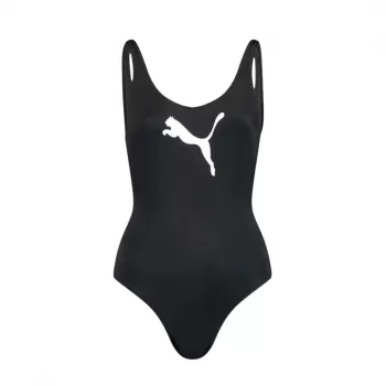 Kostiumas kąpielinis damski Puma Swim Women Swimsuit 1P juodas 907685 06 L