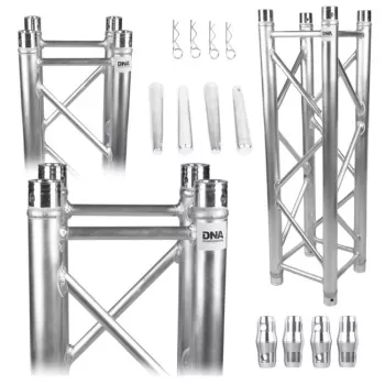 DNA T4 100 sceninė kratinė (traversa) apšvietimui - 1 m, 290x290 mm, aliuminis EN AW-6082 T6
