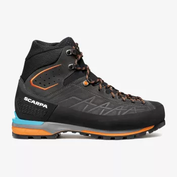 Scarpa Zodiac Tech GTX alpinizmo batai, GORE-TEX Performance Comfort, Perwanger oda, Vibram Mont padas, Anthracite/Tonic Orange, EU 43