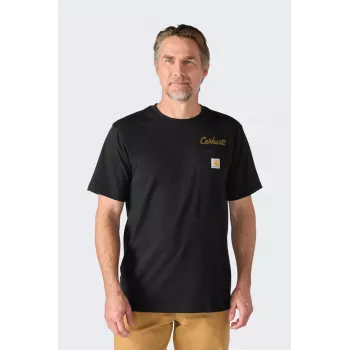 Carhartt Irvine Hard Work marškinėliai BLACK