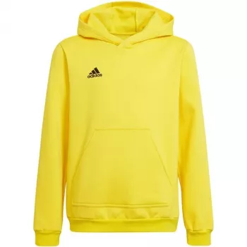 adidas Entrada 22 Hoody vaikiška sportinė striukė su gobtuvu, geltona, HI2142, 176 cm
