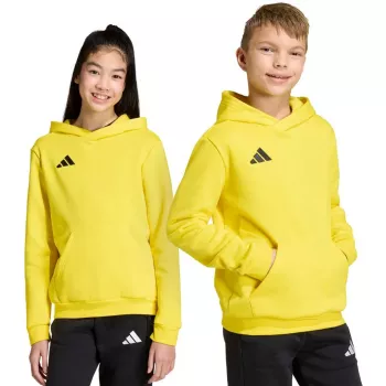 adidas Entrada 26 Hoody vaikiškas džemperis su gobtuvu, geltonas, JZ6564, 116 cm
