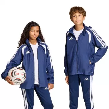 adidas Tiro 26 League Windbreaker vaikiška striukė – tamsiai mėlyna JY9725 140cm