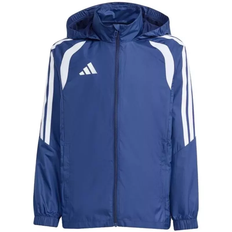 adidas Tiro 26 League Windbreaker vaikiška striukė – tamsiai mėlyna JY9725 140cm