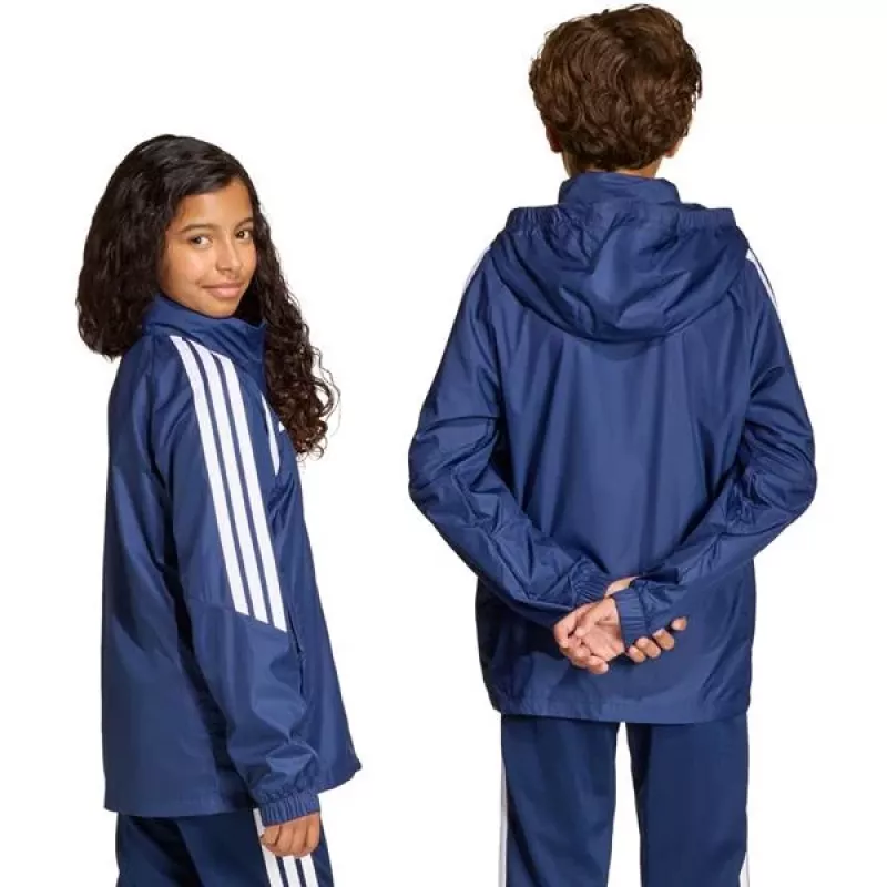 adidas Tiro 26 League Windbreaker vaikiška striukė – tamsiai mėlyna JY9725 140cm