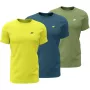 4F M4217 vyriški marškinėliai, 3 pak., geltoni, mėlyni, žali, 4FWSS26TTSHM4217 90S, 4XL