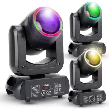 LIGHT4ME MH BEAM 150 RING judanti galva beam su RGB žiedu
