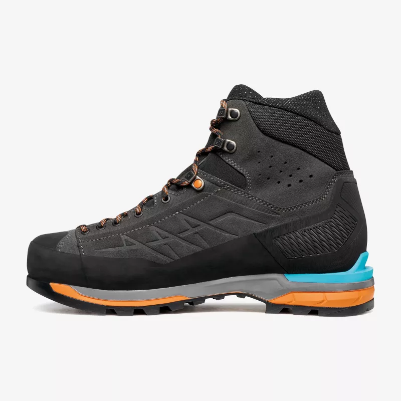 Scarpa Zodiac Tech GTX alpinizmo batai, GORE-TEX Performance Comfort, Perwanger oda, Vibram Mont padas, Anthracite/Tonic Orange, EU 44
