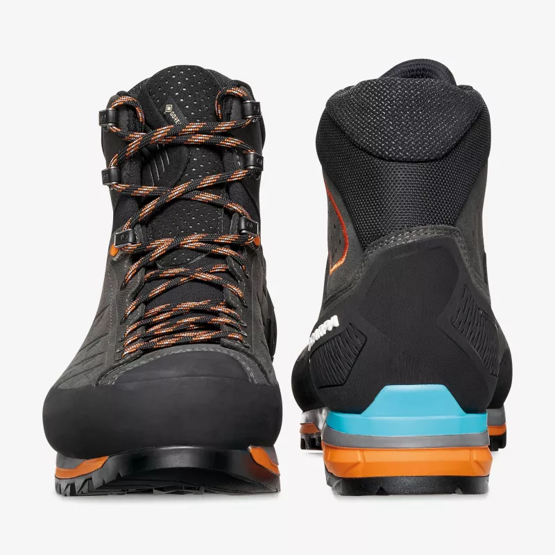 Scarpa Zodiac Tech GTX alpinizmo batai, GORE-TEX Performance Comfort, Perwanger oda, Vibram Mont padas, Anthracite/Tonic Orange, EU 44