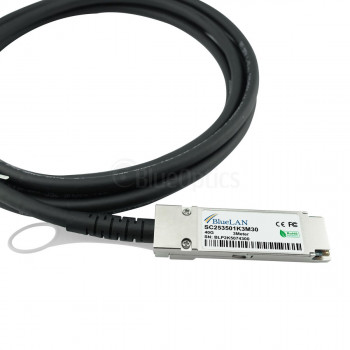 BlueOptics Extreme Networks EQPC40PC010C01X4 BlueLAN QSFP DAC SC253501K3M30