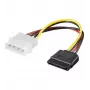 EXSYS S-ATA maitinimo kabelis 1 x 4 kontaktų į 1 x 15 kontaktų, 15 cm (EX-K3610)