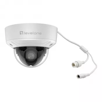 LevelOne FCS-3461 kupolinė IP kamera 2MP 4x optinis priartinimas H.265 PoE vidaus/lauko