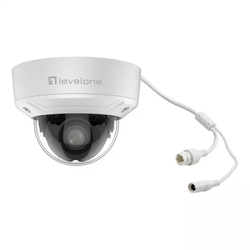 LevelOne FCS-3461 kupolinė IP kamera 2MP 4x optinis priartinimas H.265 PoE vidaus/lauko